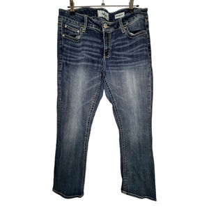 Daytrip Mid-Rise Virgo Bootcut Medium Wash Denim Jeans With Fading